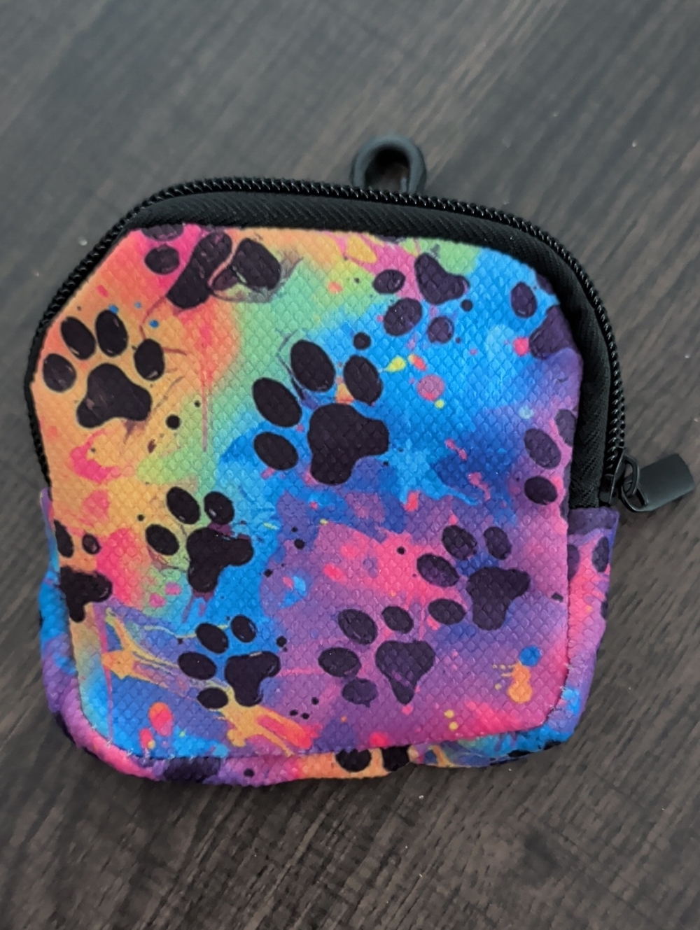 Multicolor Paw Print Pouch Multiple Uses